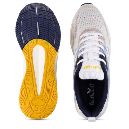 Men's Lace-up Sports Shoe - WS9109 Beige Blue