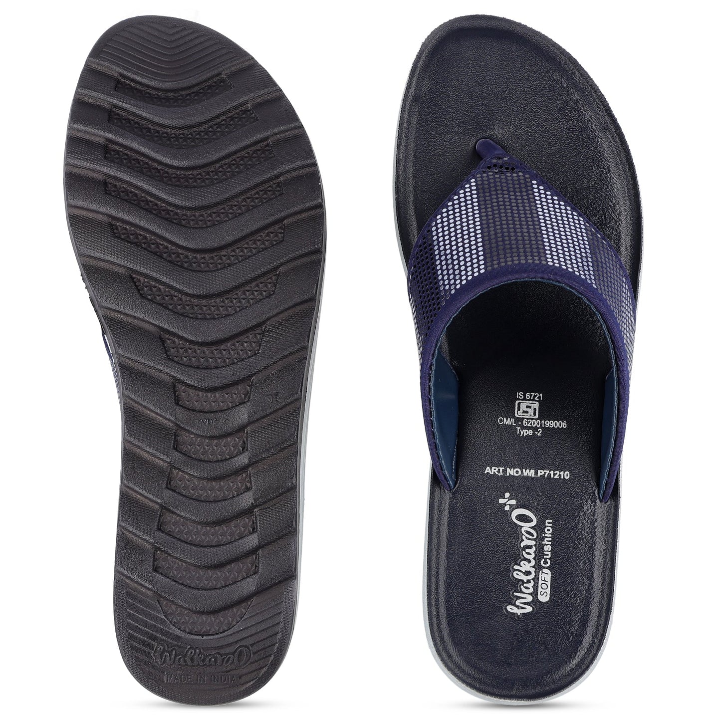 Women's Daily Wear Sandals - WLP71210 Navy Blue