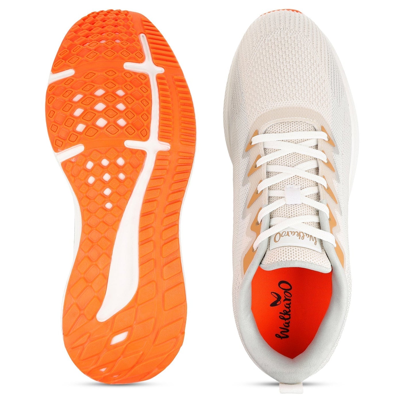 Men's Lace-up Sports Shoes - WS9114 White Beige