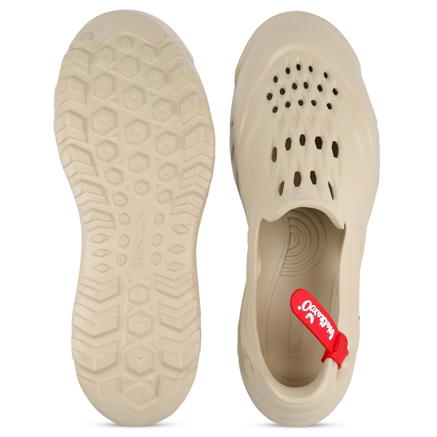 Walkaroo Mens Superclogs  - WC8728 Cream