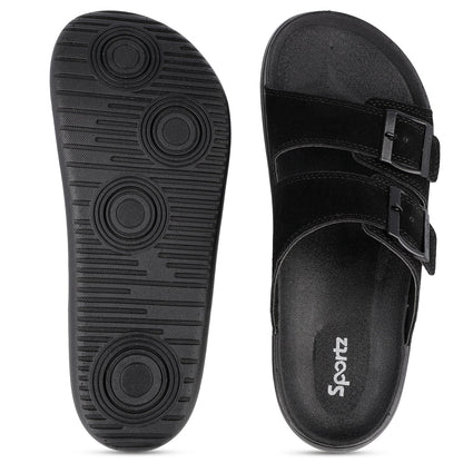 Men's Daily Wear Comfort Sandals - SGE28007 Black
