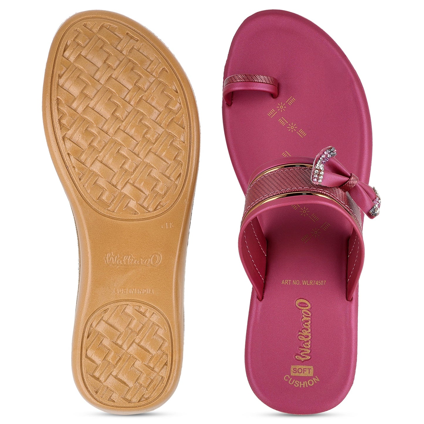 Women's Daily Wear Sandals  - WLR74507 Maroon