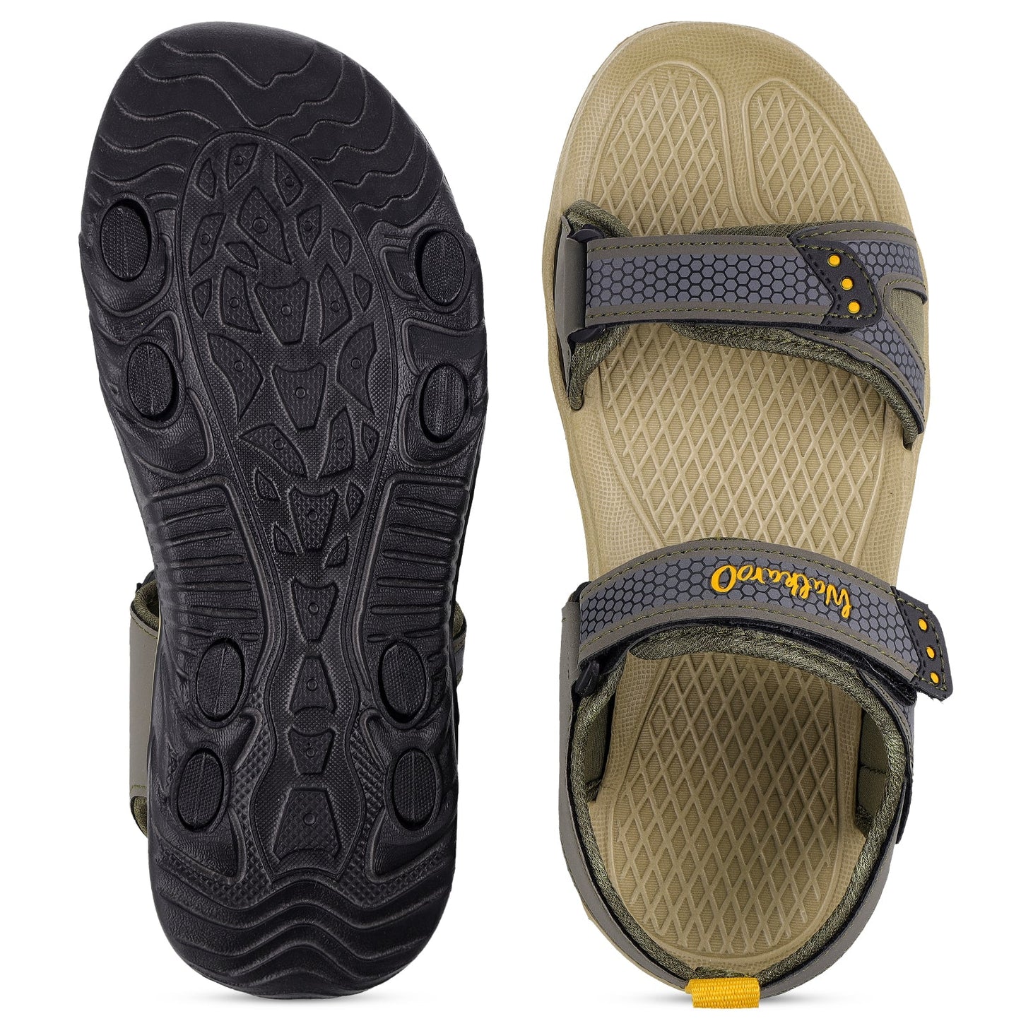 Men Sports Sandals - WGR15018 Olive Yellow