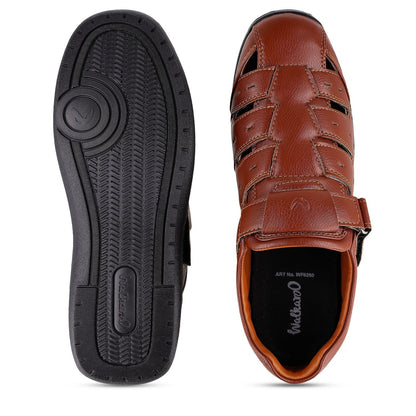 Walkaroo Roman Sandals Mens - WF6260 Brown - Walkaroo Footwear