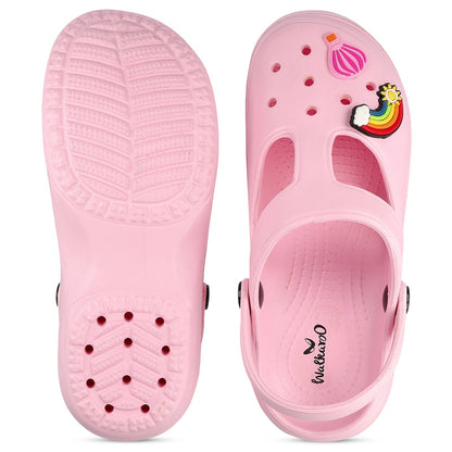 Walkaroo Womens Clogs  - WC8912 Baby Pink