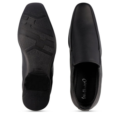 Toes&Togitoes Men Formal Shoes - 17104 Black - Walkaroo Footwear