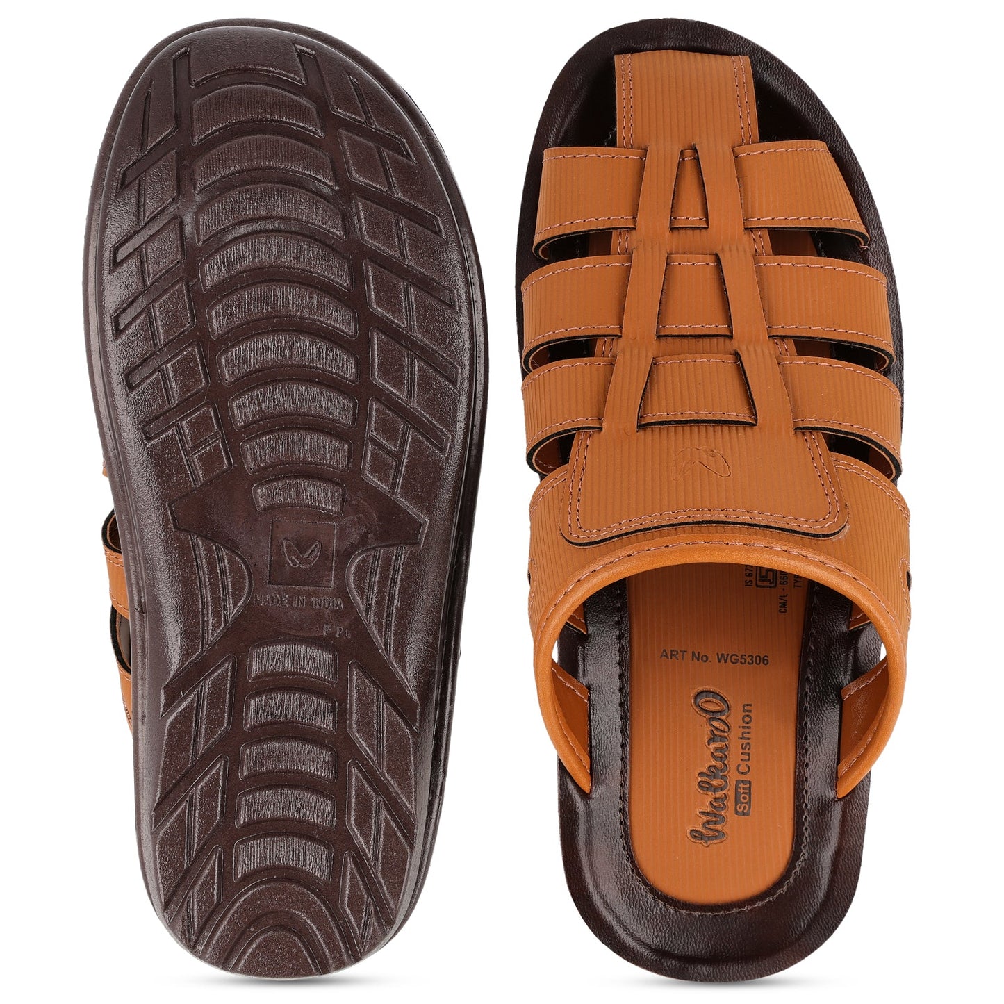 Men's Fisherman Sandals  - WG5306 Brown Tan
