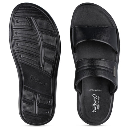 Walkaroo+ Men Sandals - WE1328 Black - Walkaroo Footwear