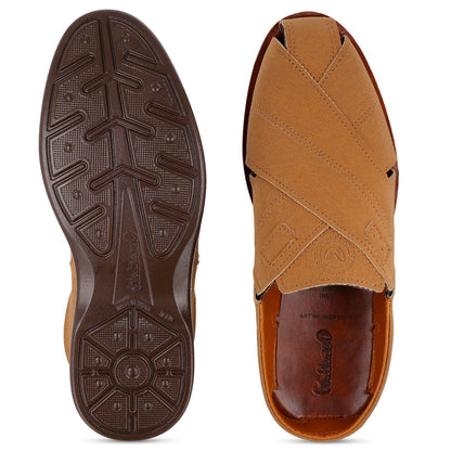 Men's Fisherman Sandals  - WGR53215 Tan