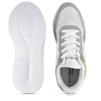 Men's Lace-up Sports Shoes - WS3122 White Green