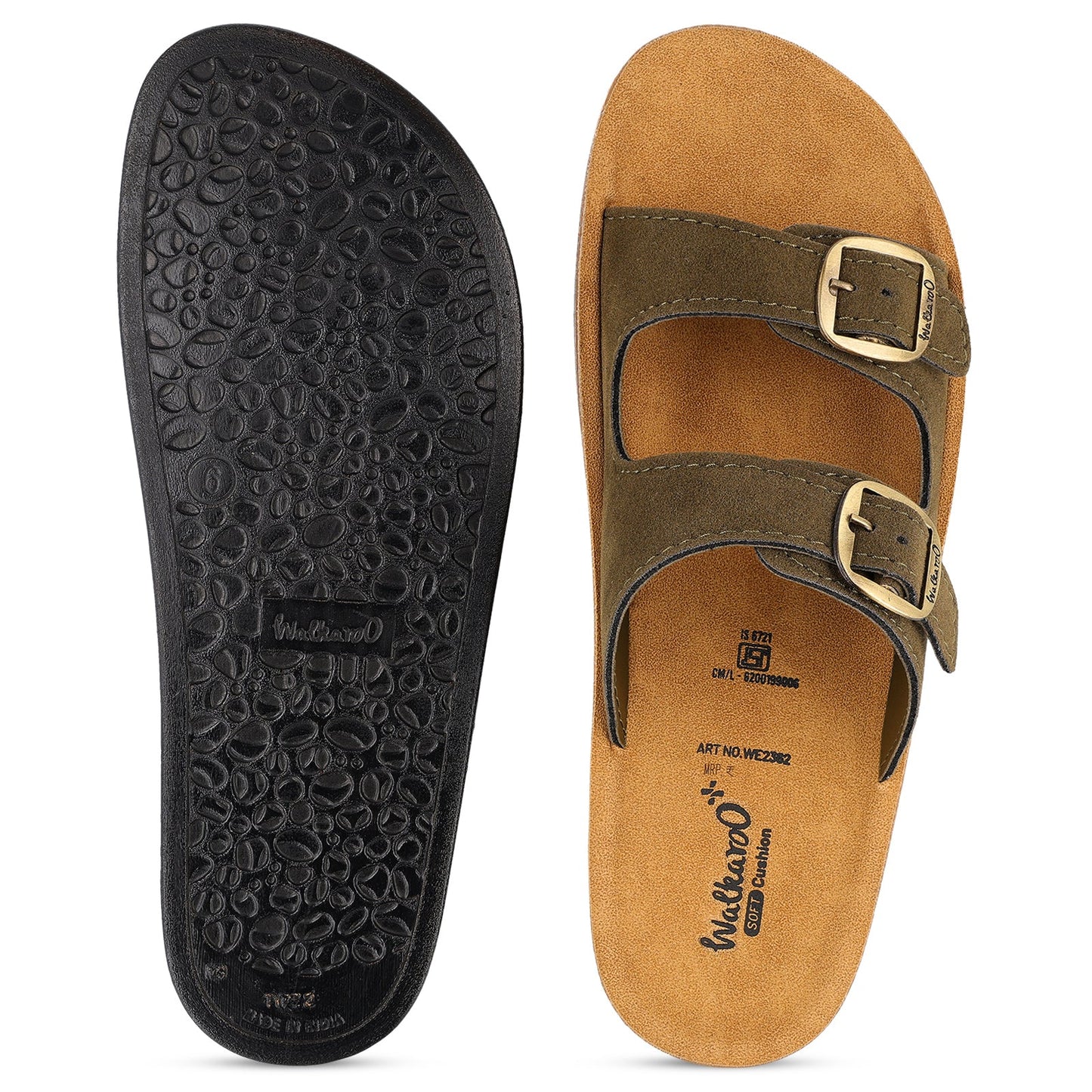 Women's Daily Wear Sandals - WE2362 Green Beige