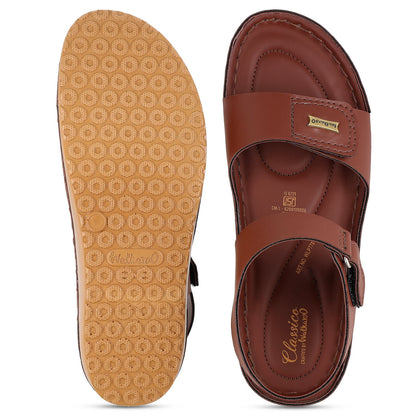 Women's Daily Wear Comfort Sandals - WLP77017 Brown