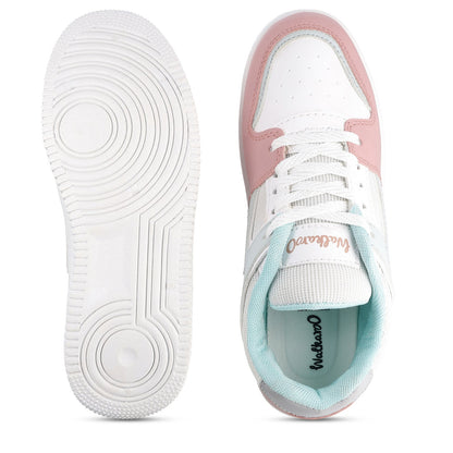 Women's Sports Sneakers - WY3387 White Peach