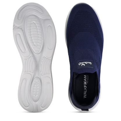 Walkaroo Men Pull-on Belly Shoes - WS9539 Navy Blue - Walkaroo Footwear