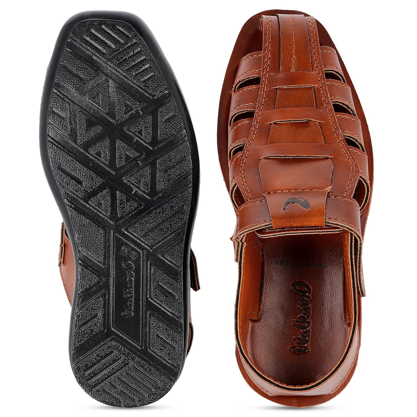 Kid's  Roman Sandals - WK667 Tan