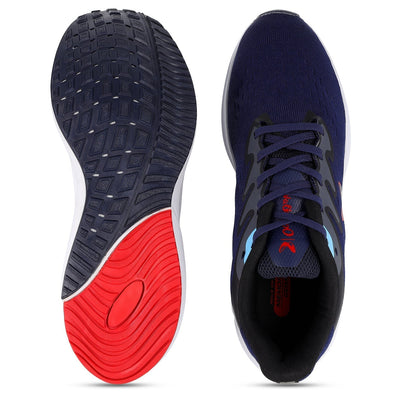 Walkaroo Running Shoes for Men - WS9079 Navy Blue - Walkaroo Footwear