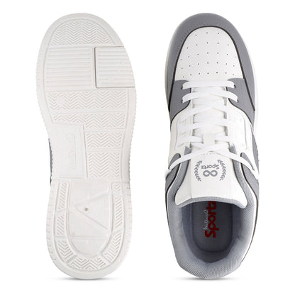 Men's Sports Sneakers - SGE24001 White Grey