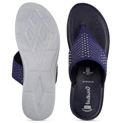 Women's Daily Wear Sandals  - WL7195 Navy Blue