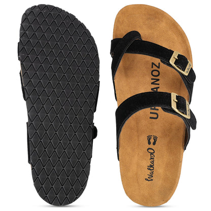URBANOZ Men's Comfort Sandals - WGE53241 Black
