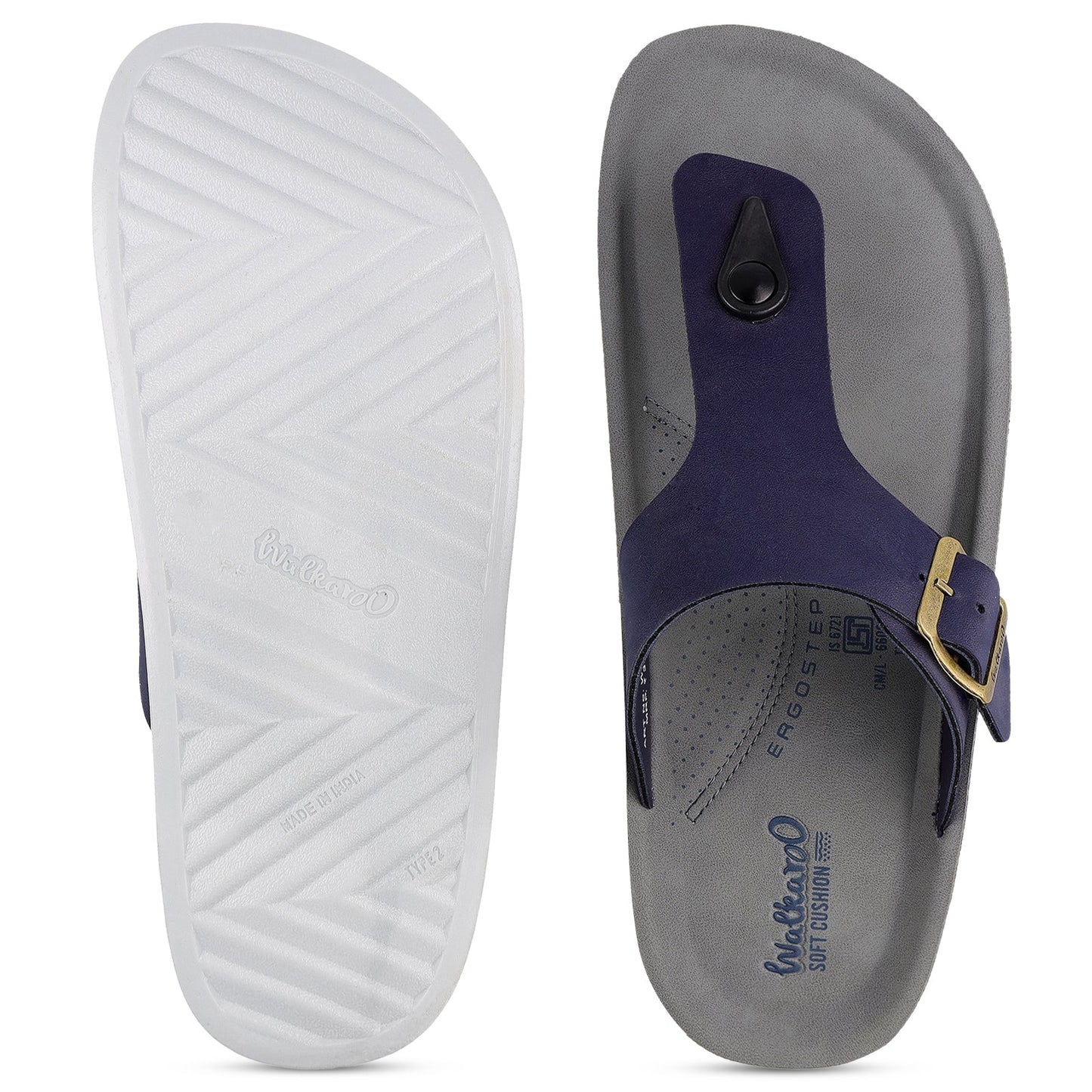 Men's Daily Wear Sandals - WGR53246 Grey Blue