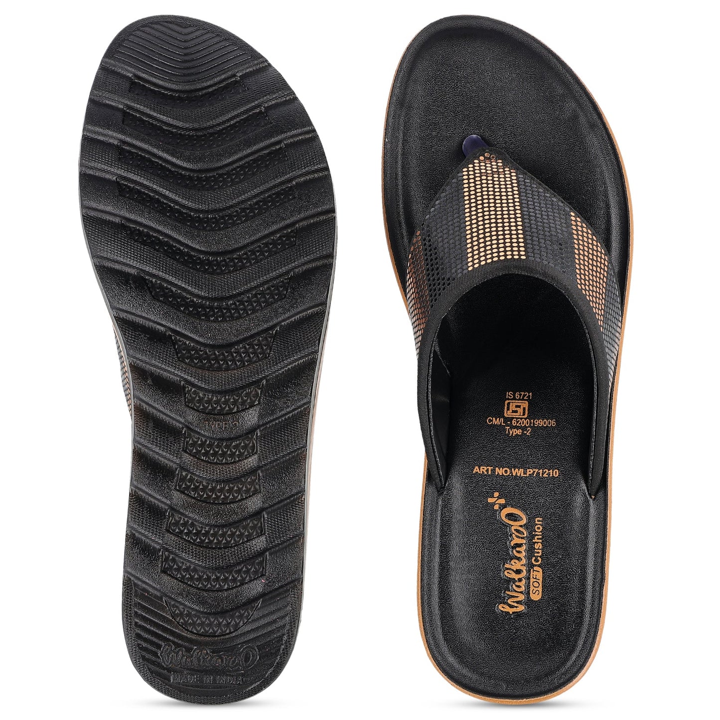 Women's Daily Wear Sandals - WLP71210 Black