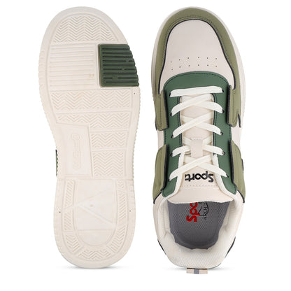 Men's Casual Sneakers - WY3469 White Mild Green