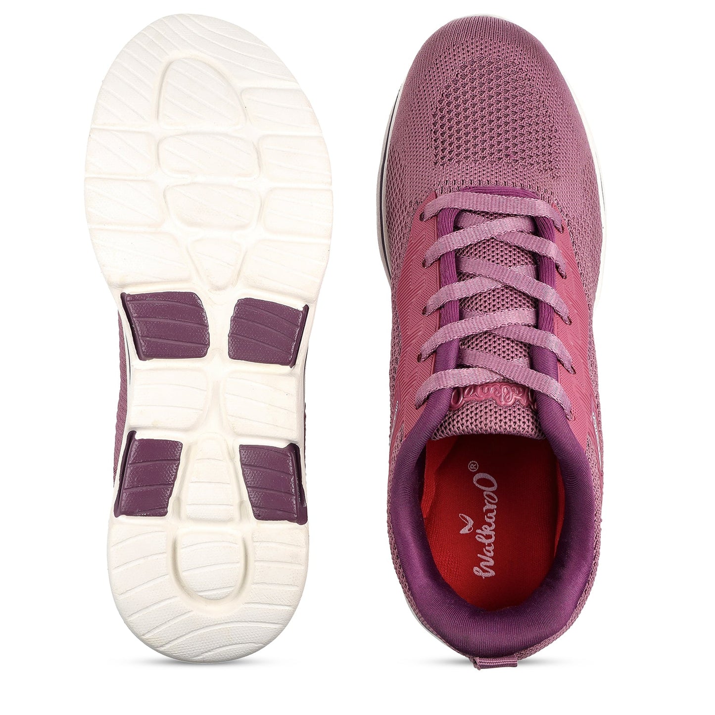 Women's Lace-up Walking Shoes - WS9901 Magenta