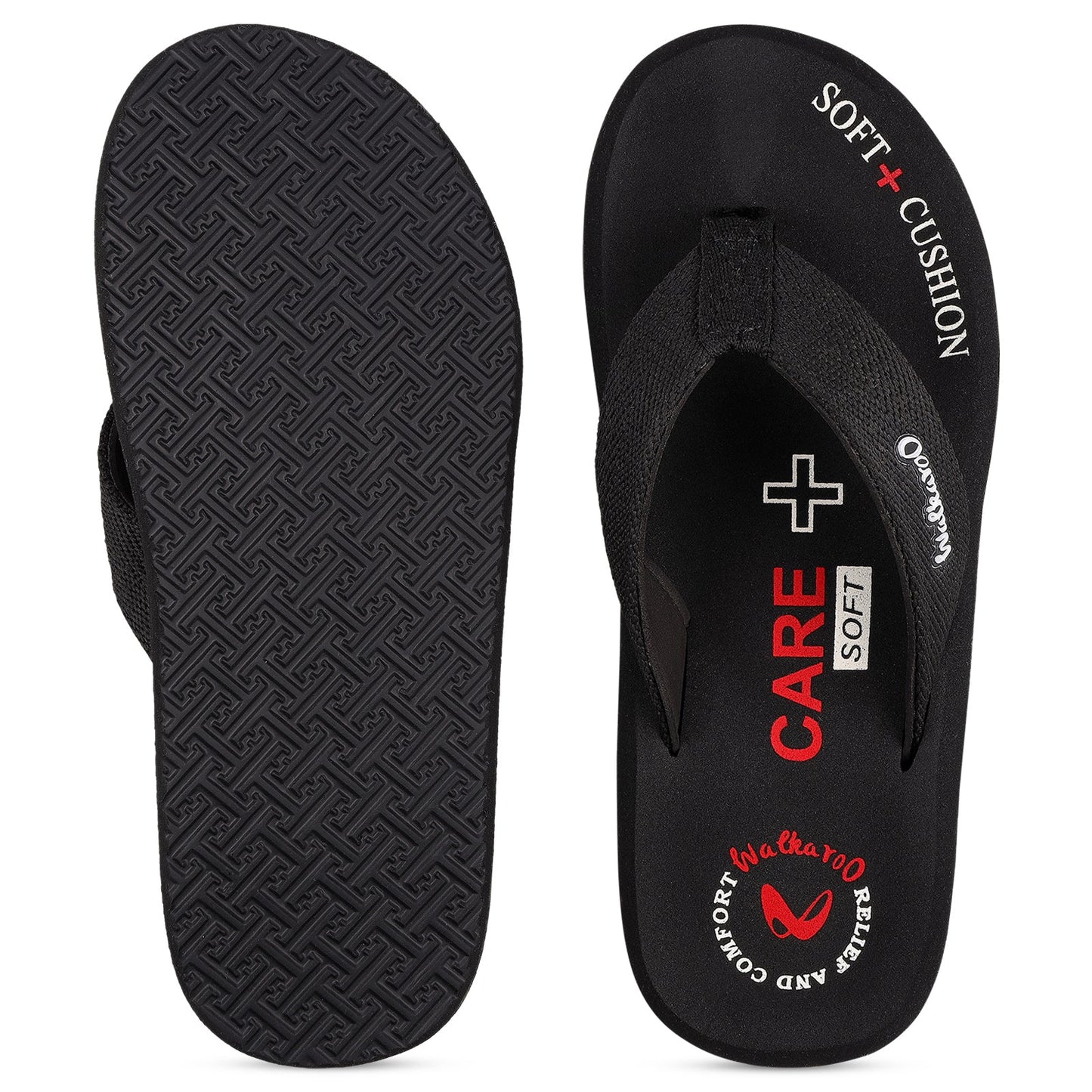 Men's Care Plus Flip-Flop  - WH3816 Black
