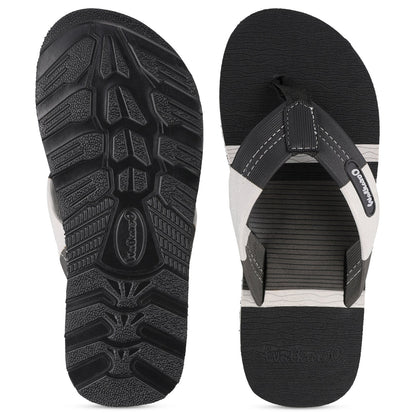 Men's Flip Flop Slippers - WC6622 Black Grey