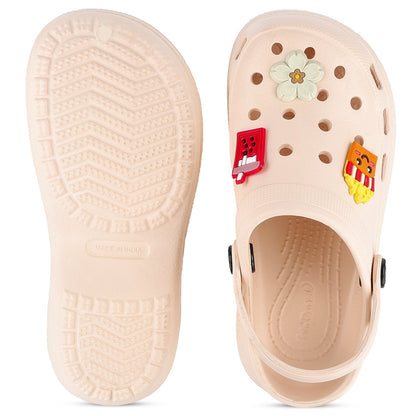 Girl's Clogs - WC8923 Beige
