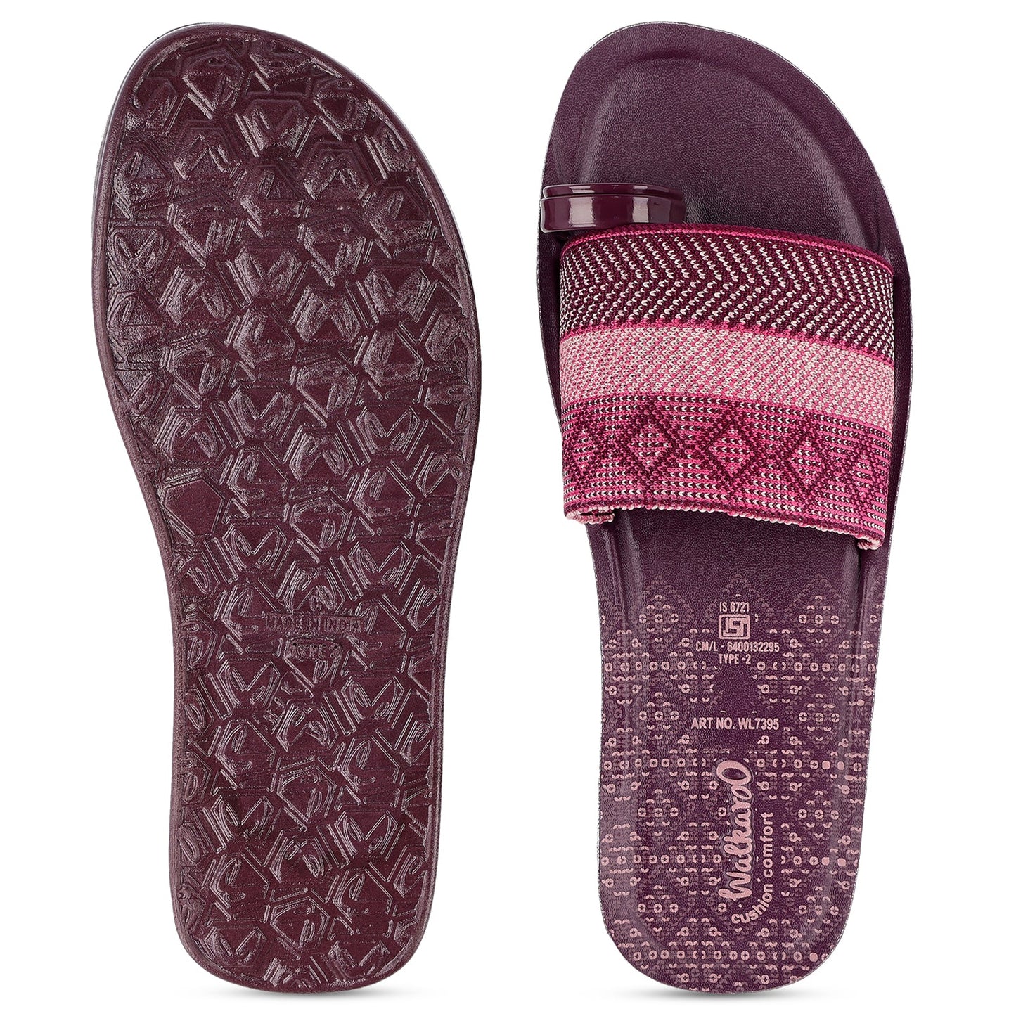 Women's Slide Sandals - WL7395 Dark Grape