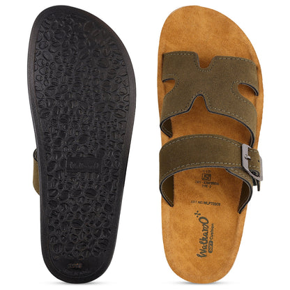 Women's Daily Wear Sandals - WLP72009 Olive Beige