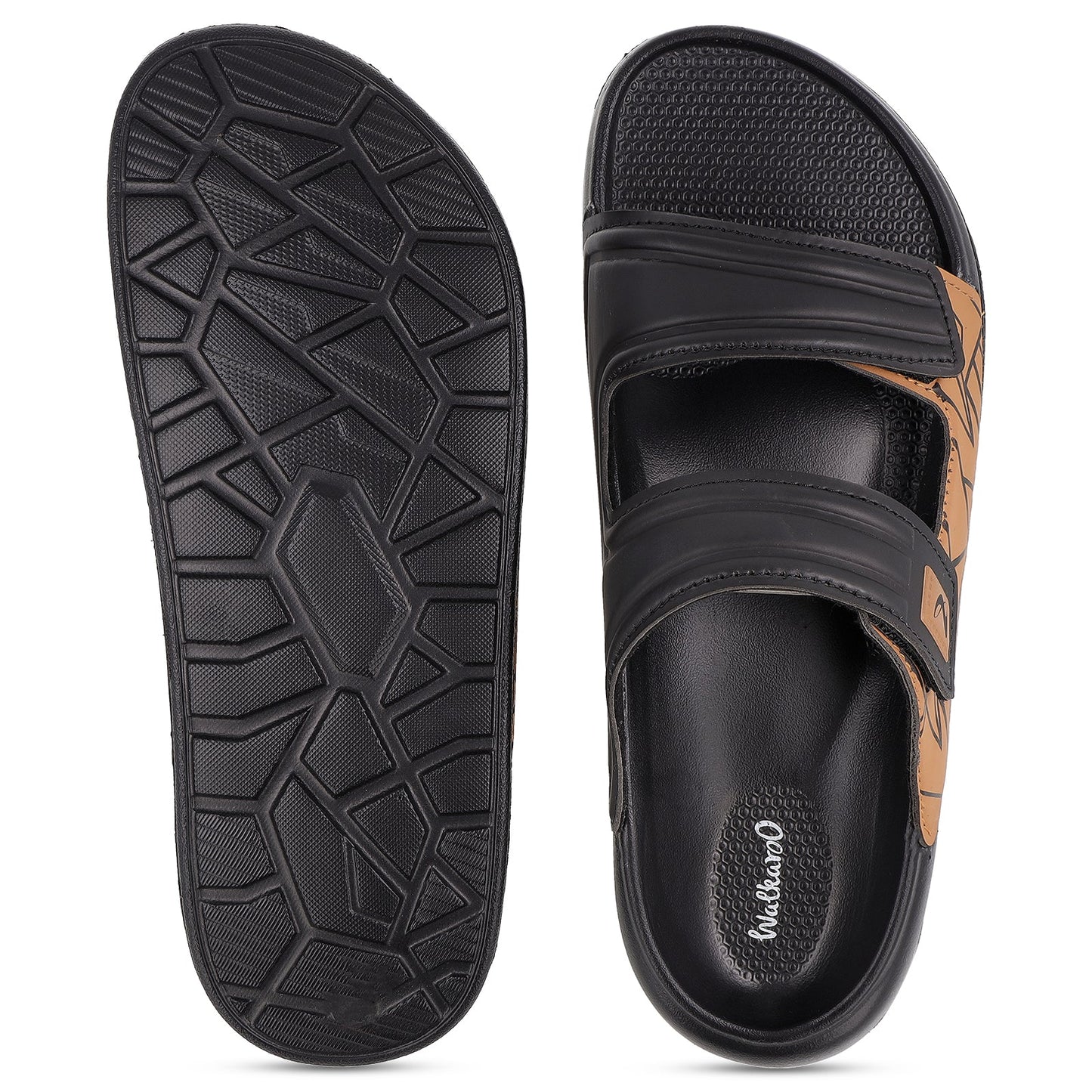 Men's Daily Wear Sandal- WC8796 Black Brown
