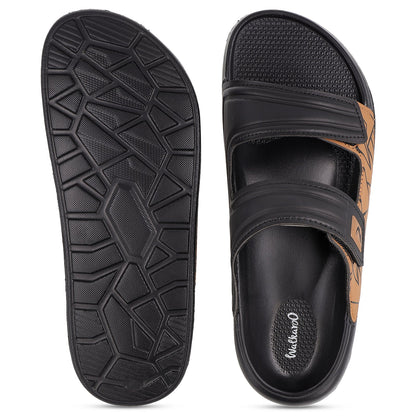 Men's Daily Wear Sandal- WC8796 Black Brown