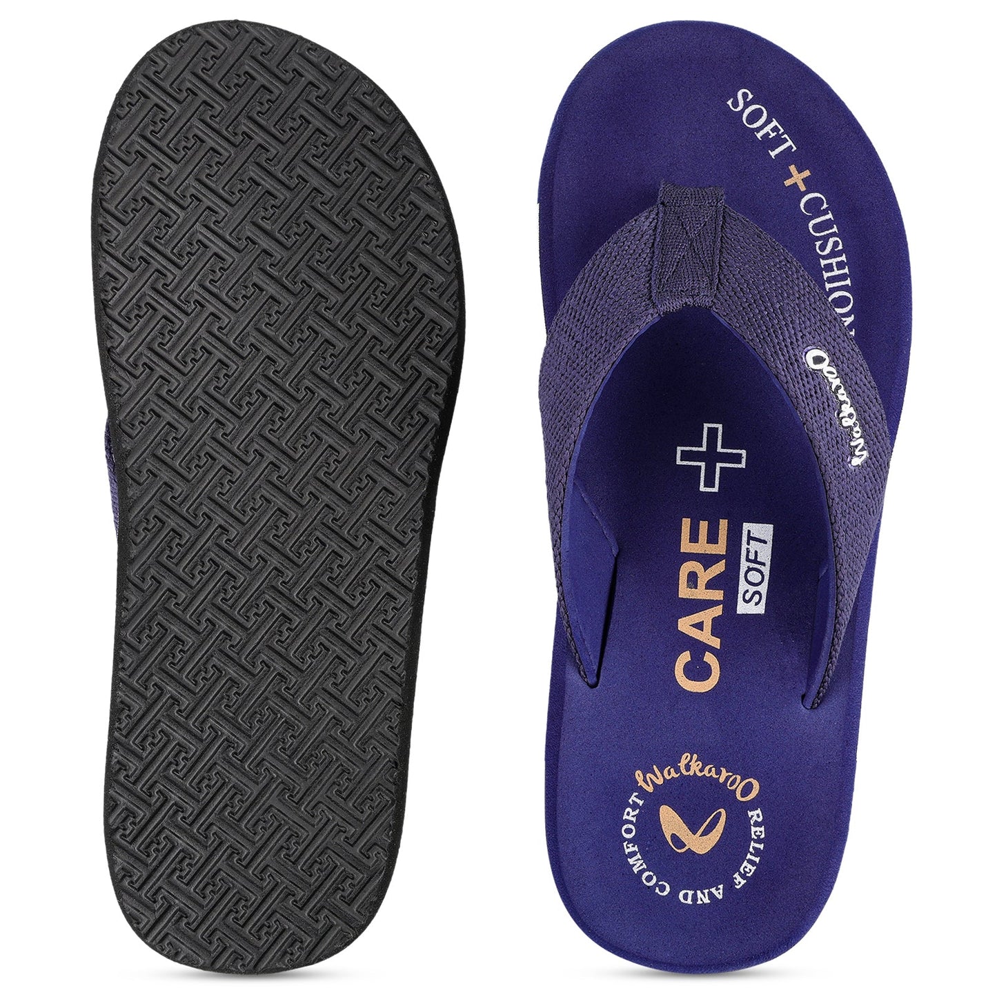 Men's Care Plus Flip-Flop  - WH3816 Navy Blue