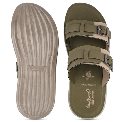 Men's Daily Wear Sandals - WGR53179 Olive