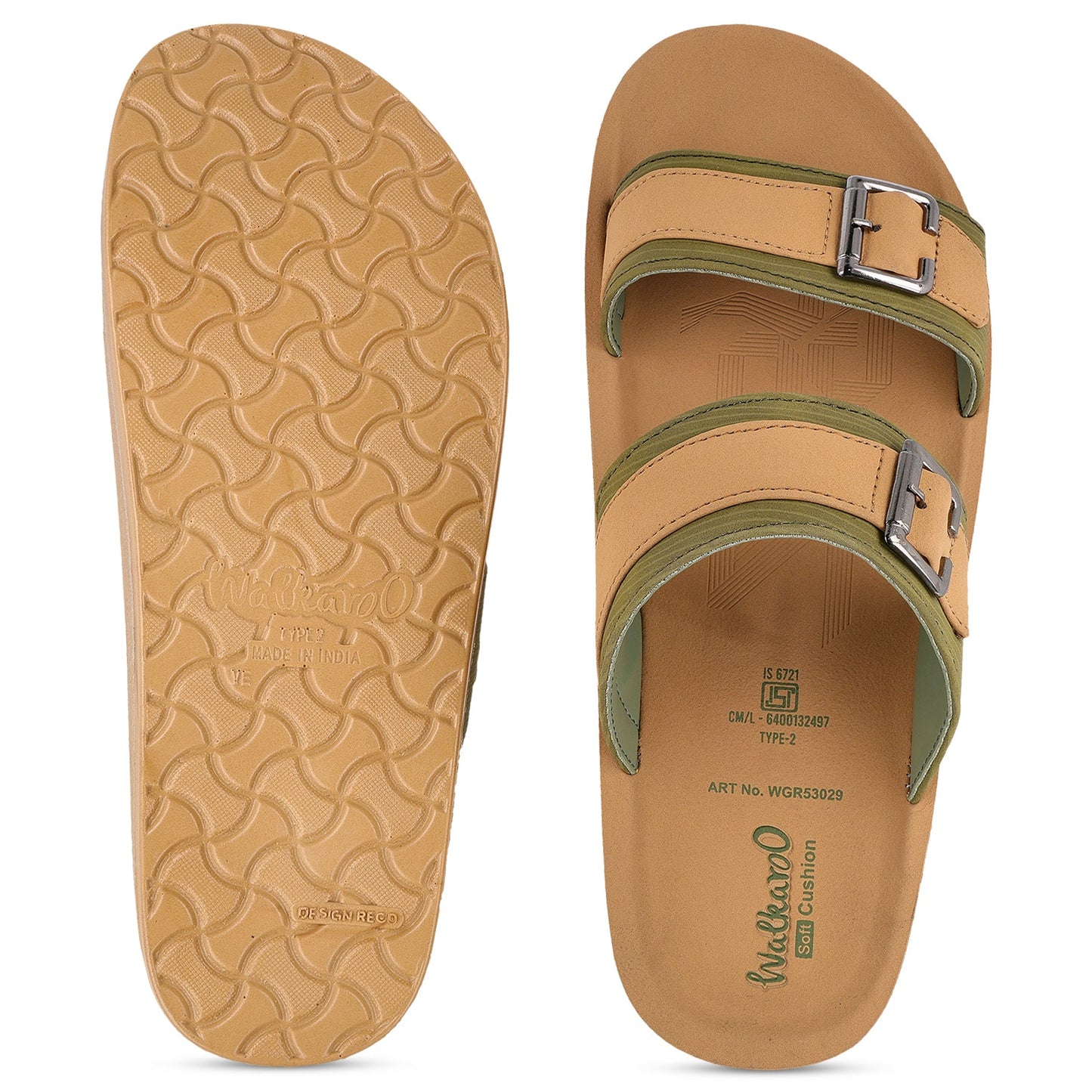 Men's Daily Wear Sandals - WGR53029 Light Green