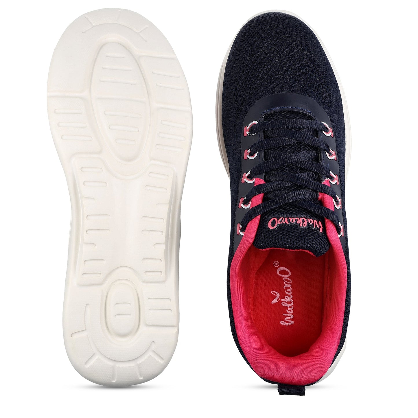 Women's Lace-up Walking Shoes - WS9902 Navy Blue