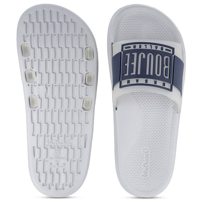 Men's Flip Flop Sliders  - WC8803 Light Grey