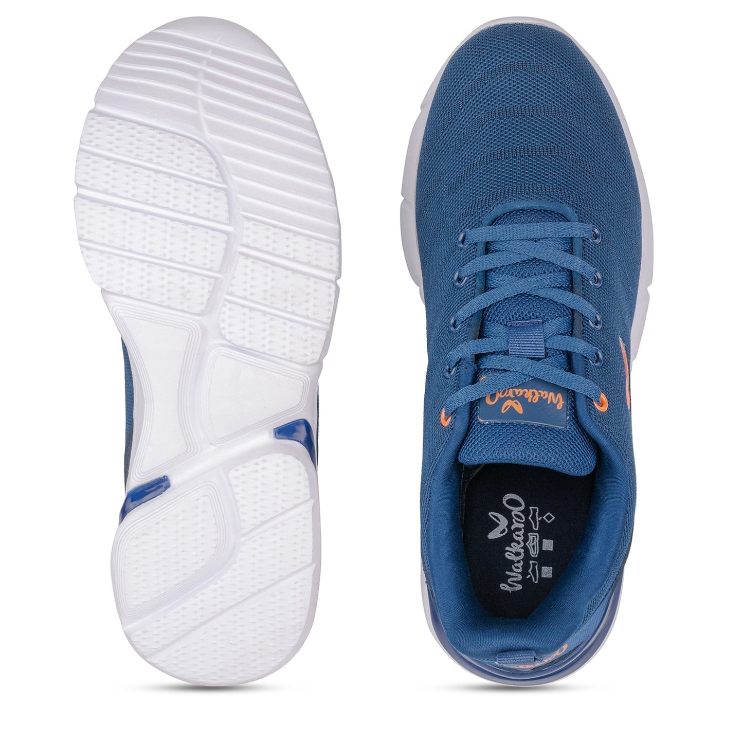 Walkaroo Men Walking Shoes - WS9087 Blue - Walkaroo Footwear