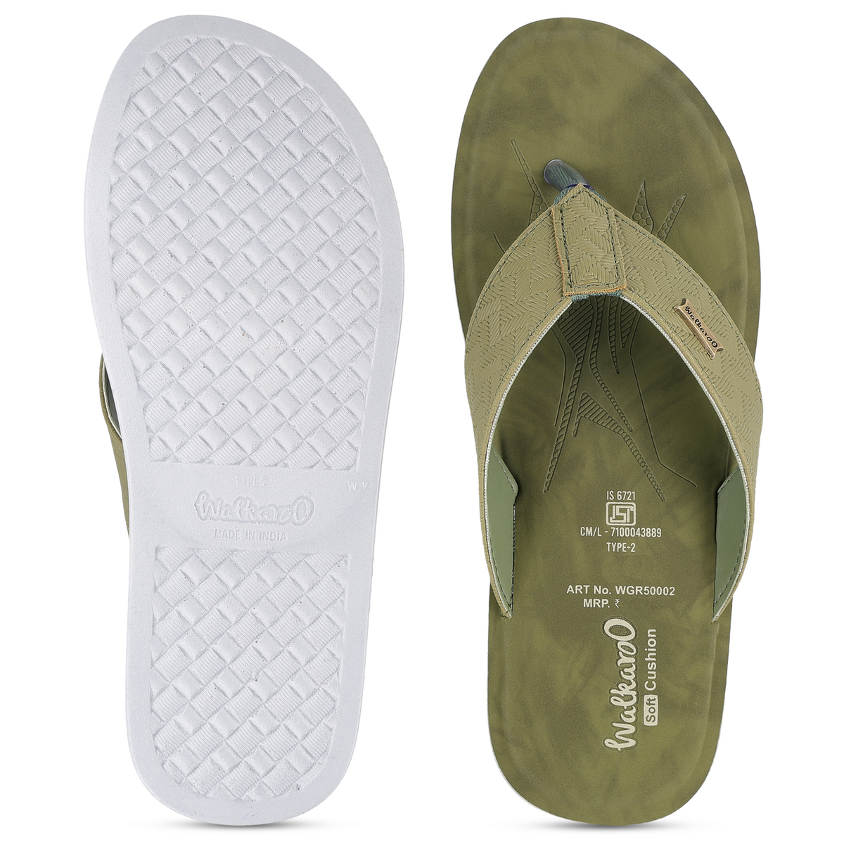 Men's Daily Wear Sandals  - WGR50002 Sage Green
