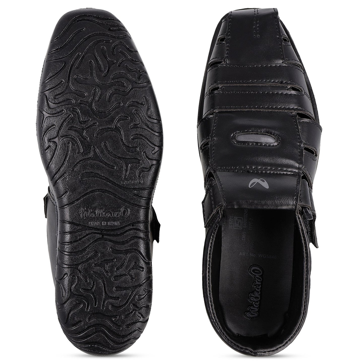 Men's  Roman Sandals - WG5840 Black