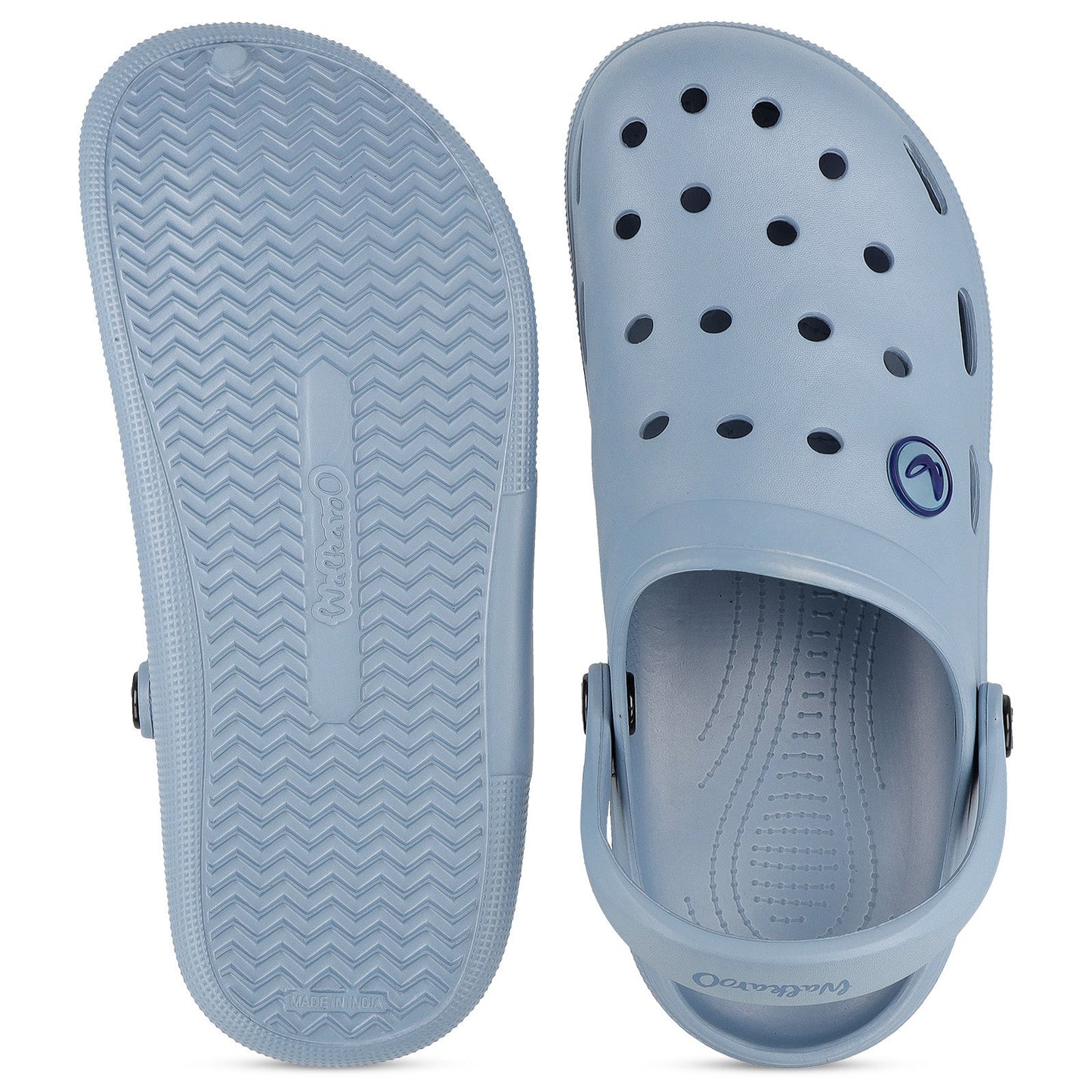 Walkaroo Mens Clogs  - WC4843 Aqua Blue