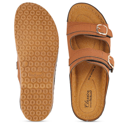Women's Daily Wear Comfort Sandals - WLP74008 Brown