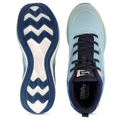 Men's Night Glow Sports Shoes - WS9154 Sea Blue