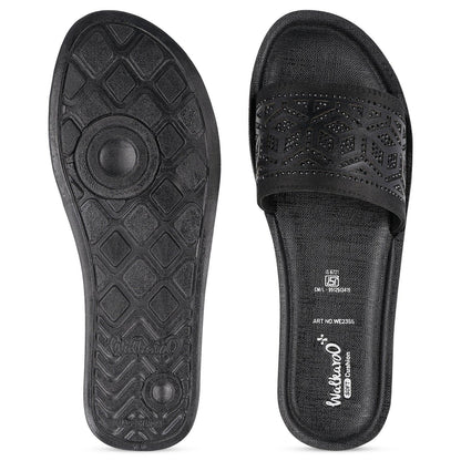 Women's Slide Sandals  - WE2355 Black