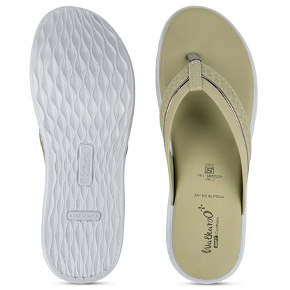 Women's Daily Wear V-Strap Sandals - WLP70414 Pista