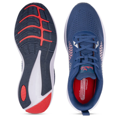 Walkaroo Running Shoes for Men - WS9091 Blue - Walkaroo Footwear