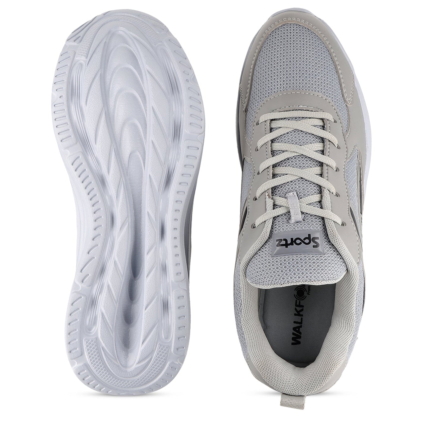 Men's Lace-up Sports Shoe - WS9628 Light Grey