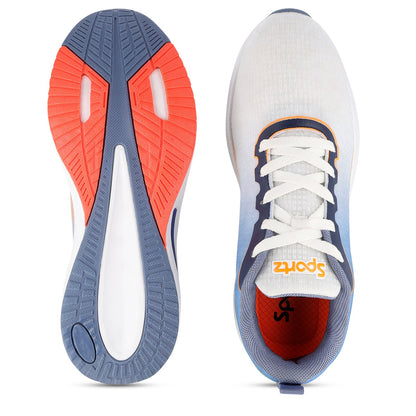 Men's Lace-up Sports Shoe - WS97545 Blue Orange